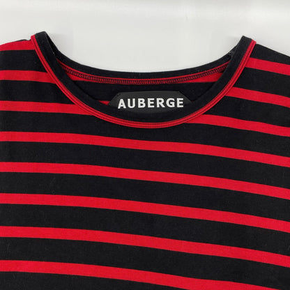 AUBERGE Red x Black CAMELIA Marine Border T-Shirt Size 42