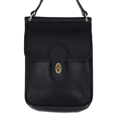 AUBERGE 25AW MADISON Leather Shoulder Bag Black