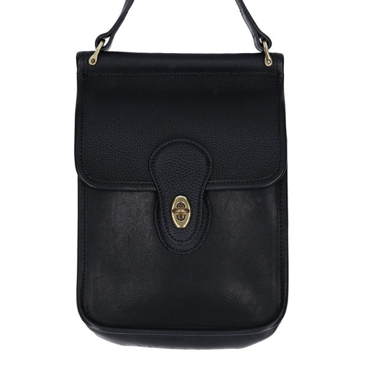 AUBERGE 25AW MADISON Leather Shoulder Bag Black