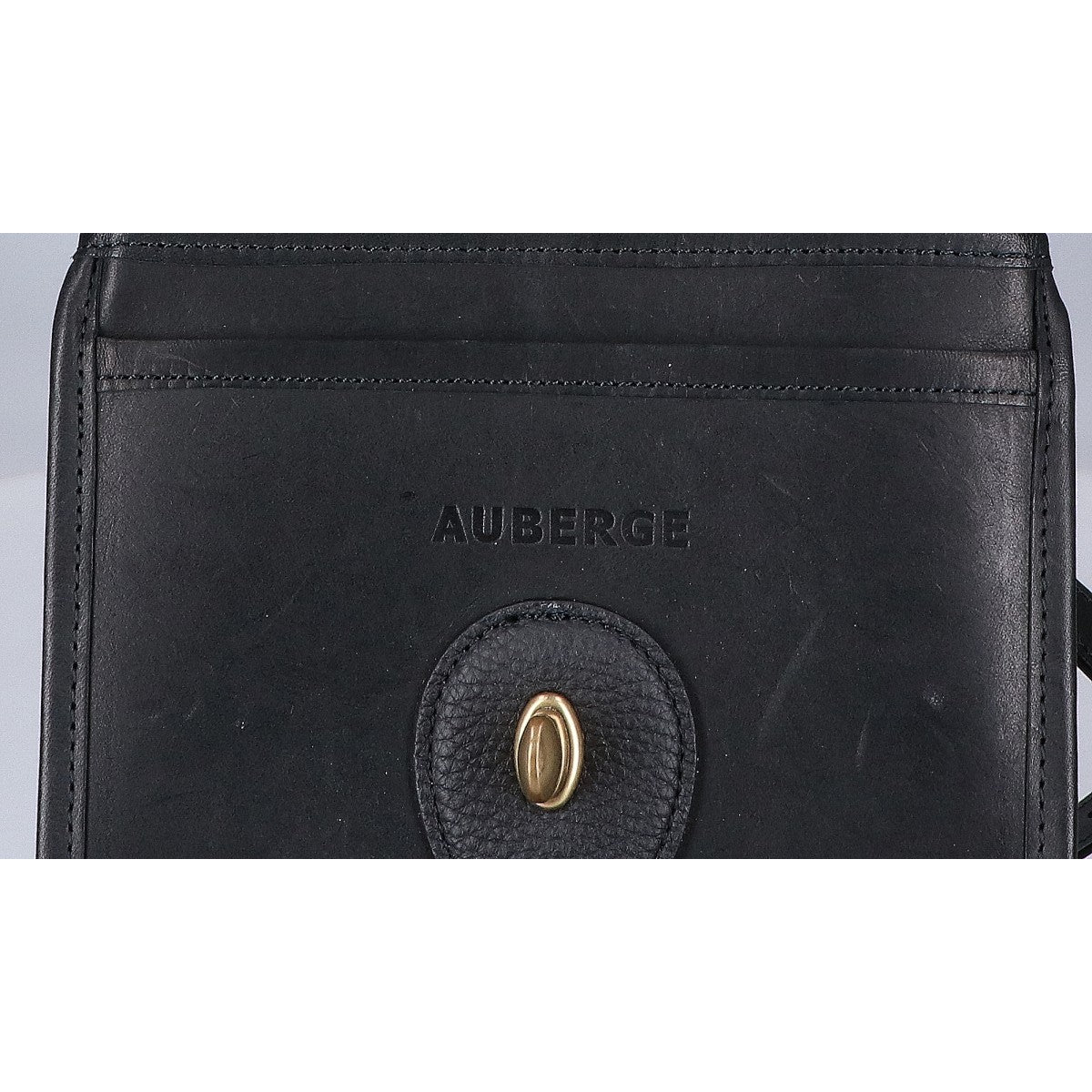 AUBERGE 25AW MADISON Leather Shoulder Bag Black