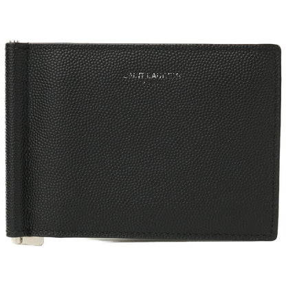 SAINT LAURENT PARIS Bill Clip Wallet Black
