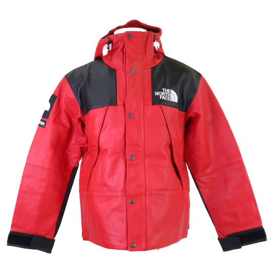 THE NORTH FACE 18AW x Supreme Lamb Leather Red Jacket Size S/P