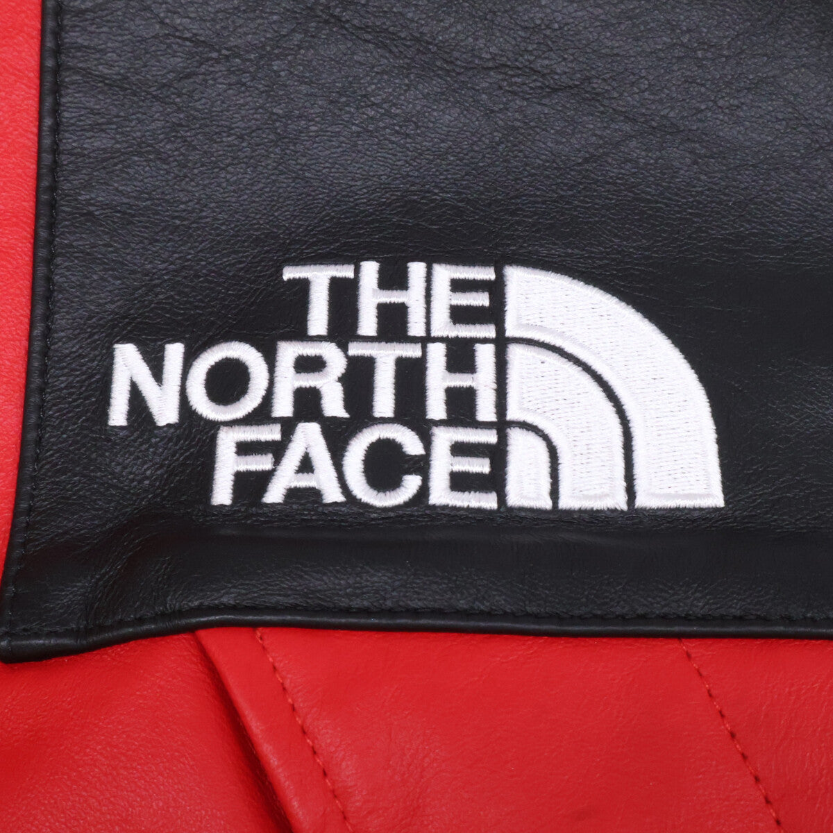 THE NORTH FACE 18AW x Supreme Lamb Leather Red Jacket Size S/P
