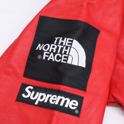 THE NORTH FACE 18AW x Supreme Lamb Leather Red Jacket Size S/P