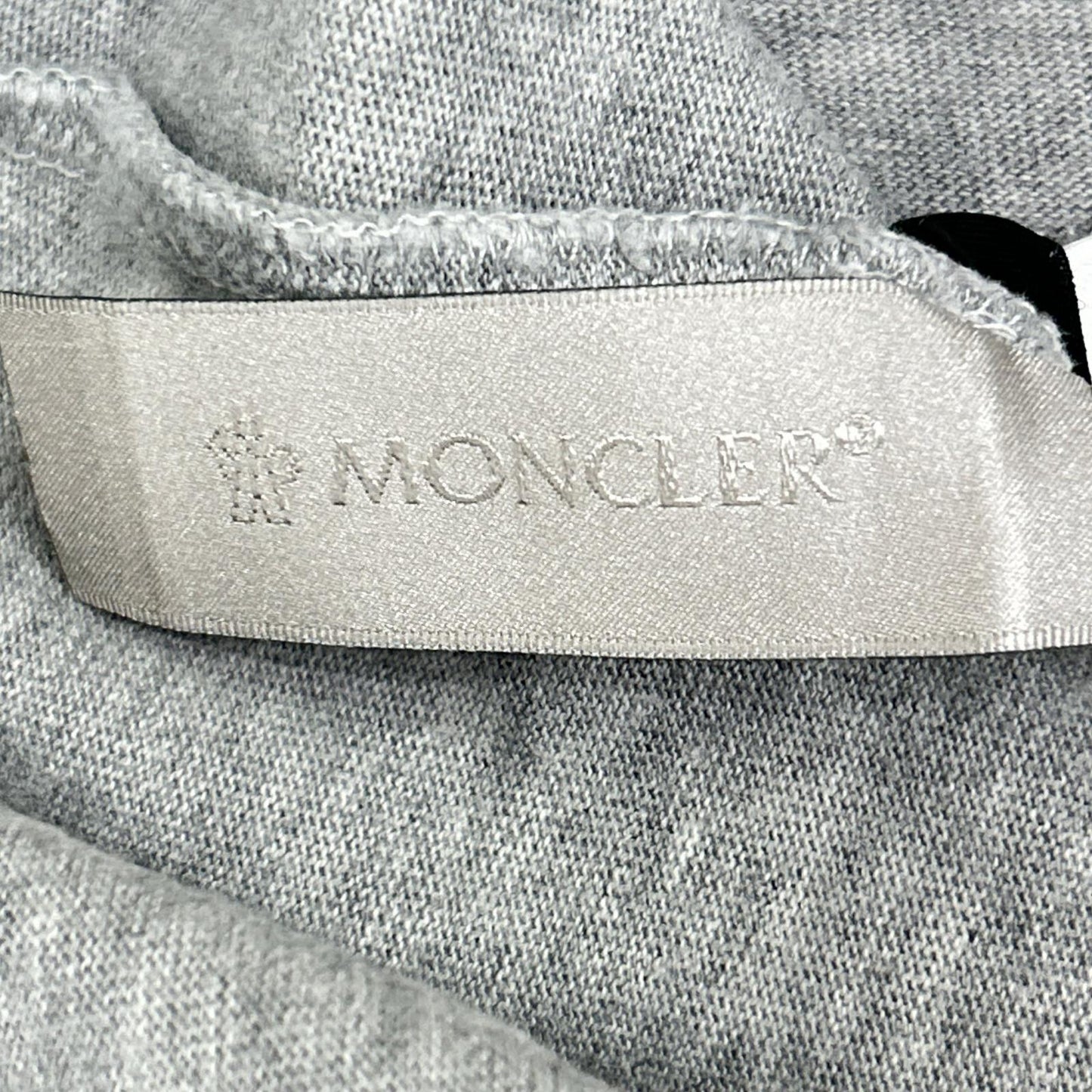 MONCLER 2023 Pixel Logo T-Shirt Gray Size XXL