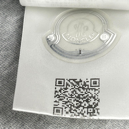 MONCLER 2023 Pixel Logo T-Shirt Gray Size XXL