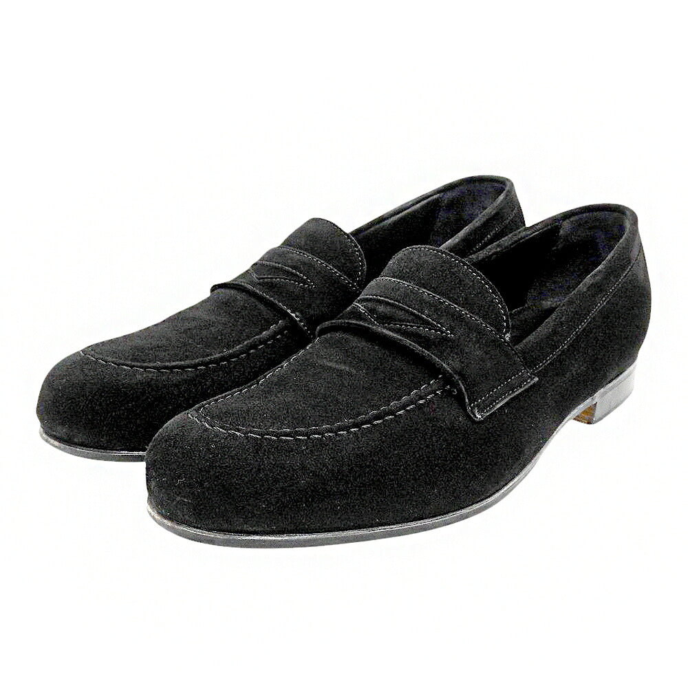 TOMORROWLAND Casanova Goat Suede Loafers Black Size 6