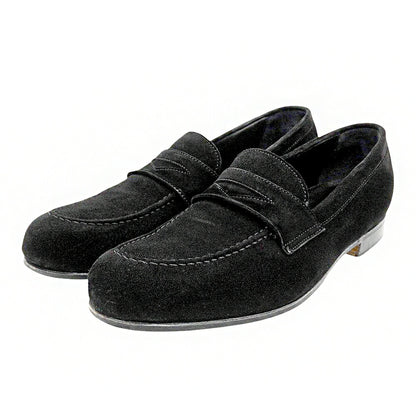 TOMORROWLAND Casanova Goat Suede Loafers Black Size 6