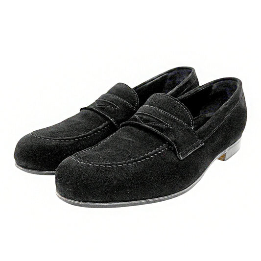 TOMORROWLAND Casanova Goat Suede Loafers Black Size 6