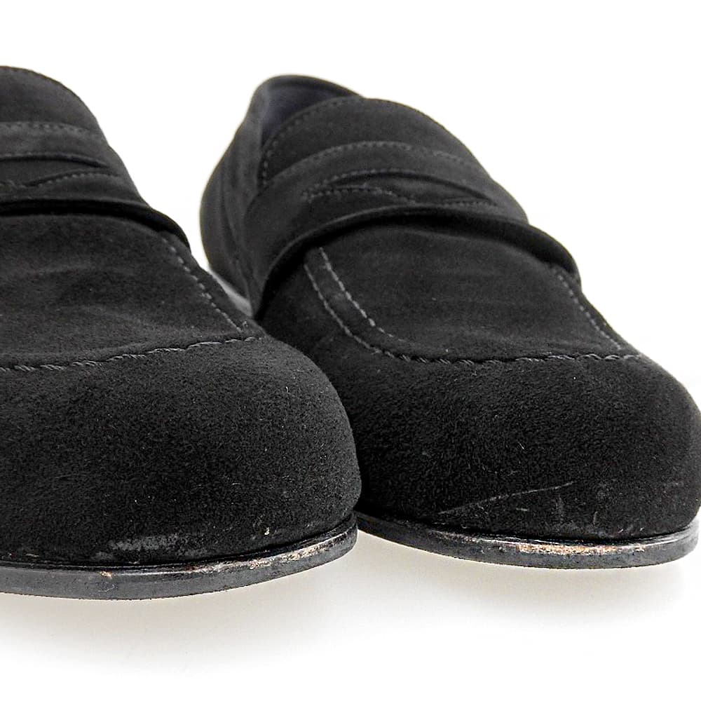 TOMORROWLAND Casanova Goat Suede Loafers Black Size 6