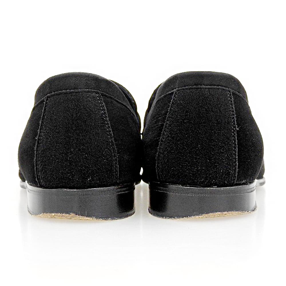 TOMORROWLAND Casanova Goat Suede Loafers Black Size 6