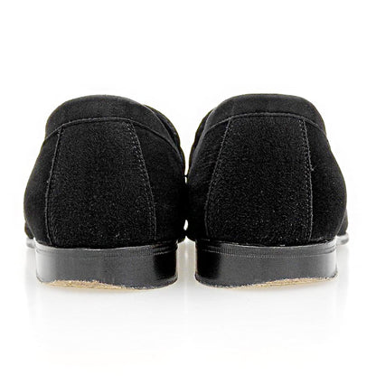 TOMORROWLAND Casanova Goat Suede Loafers Black Size 6