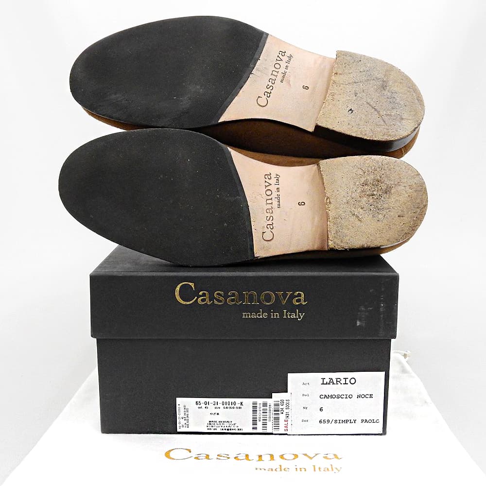 TOMORROWLAND Casanova Goat Suede Loafers Brown Size 6