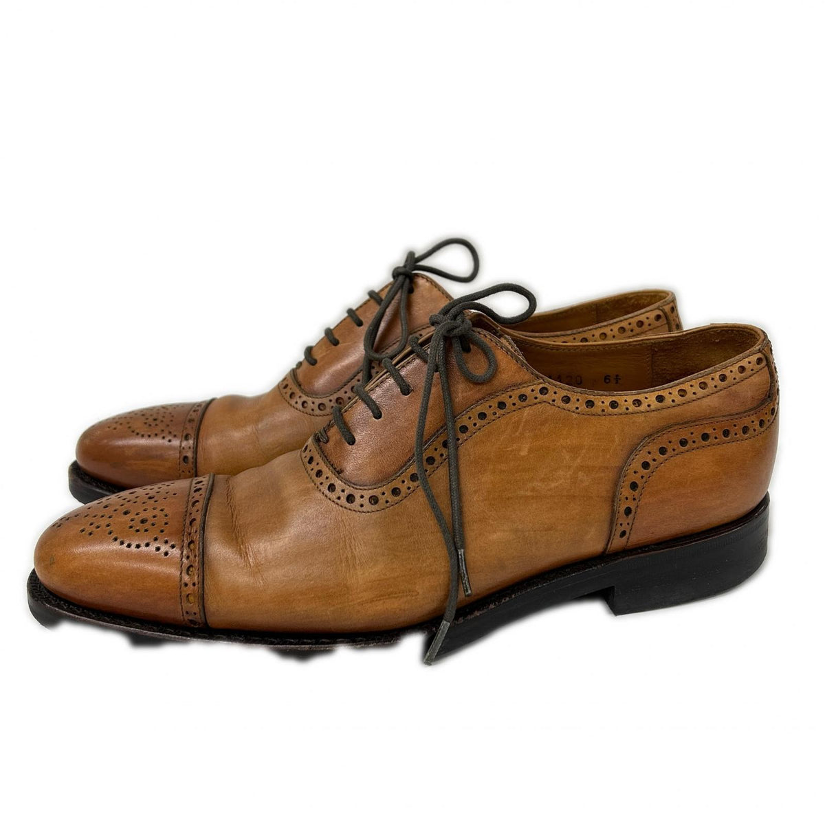 JALAN SRIWIJAYA Adelaide Semi-Brogue Sneakers Brown Size 6
