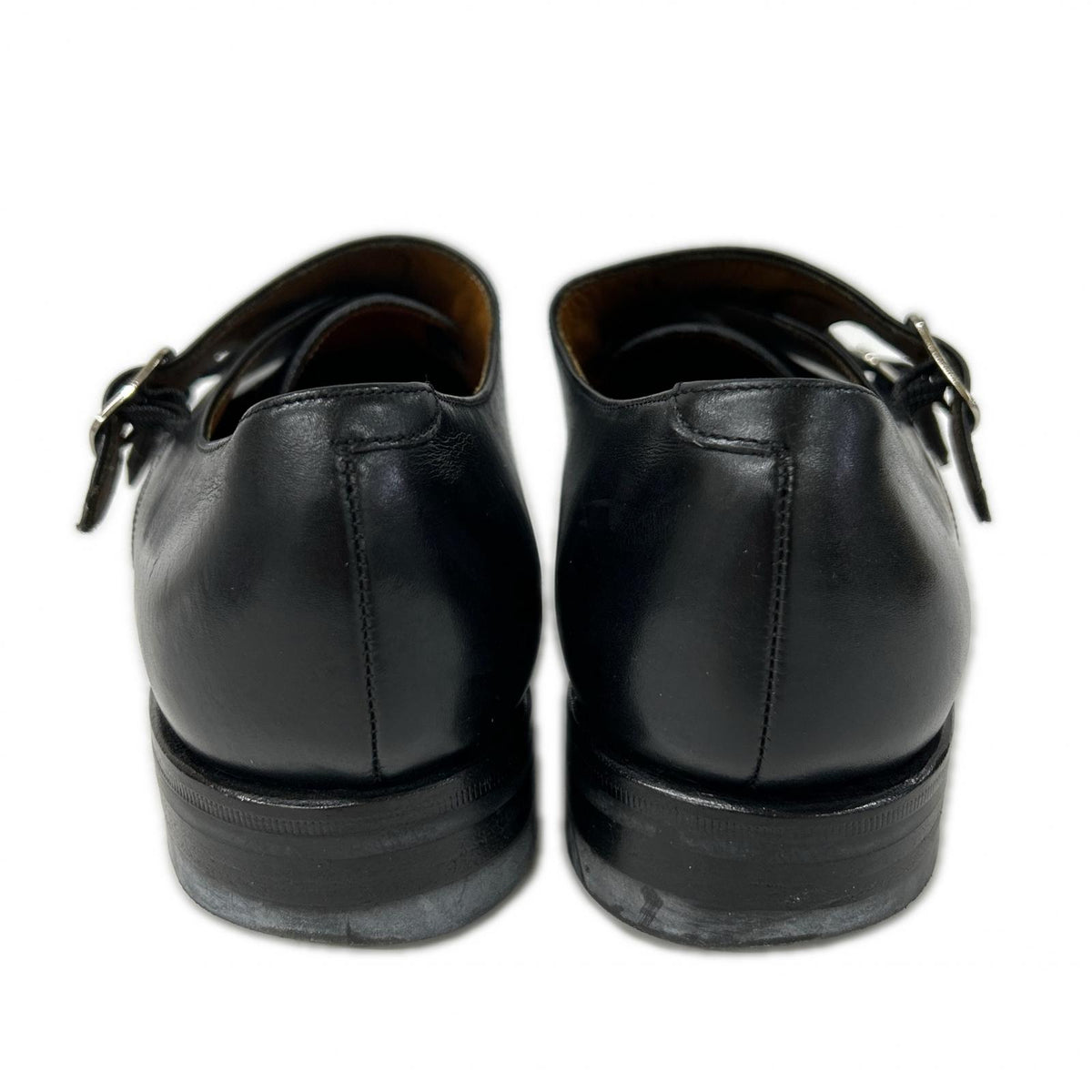 JALAN SRIWIJAYA Calf Double Monk Strap Sneakers Black Size 6