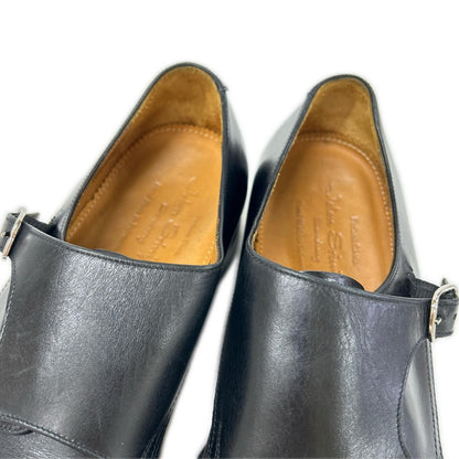 JALAN SRIWIJAYA Calf Double Monk Strap Sneakers Black Size 6