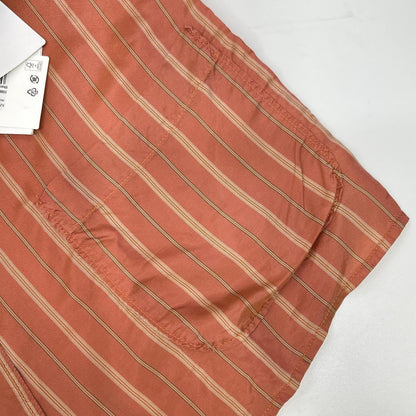 Maison Margiela 23SS Cotton Open Collar Shirt Orange Size 40
