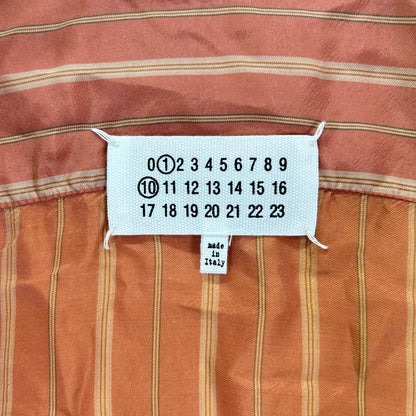 Maison Margiela 23SS Cotton Open Collar Shirt Orange Size 40