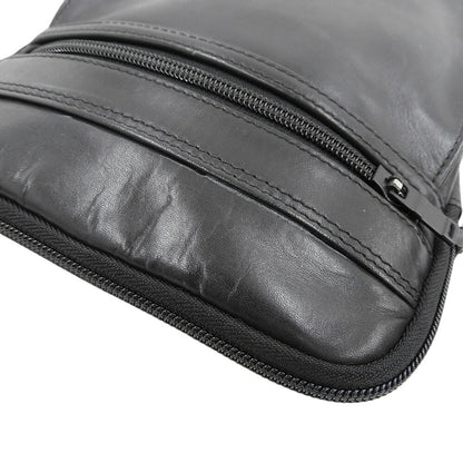 PORTER Amaze Leather Shoulder Bag Black