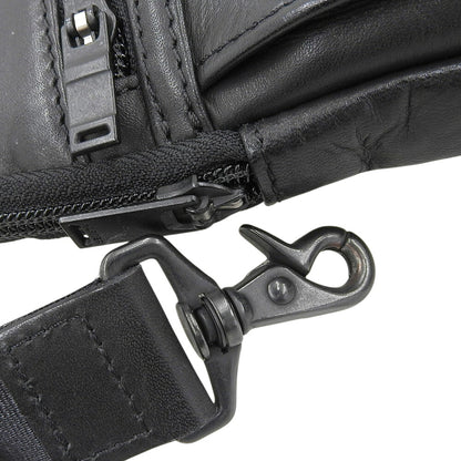 PORTER Amaze Leather Shoulder Bag Black