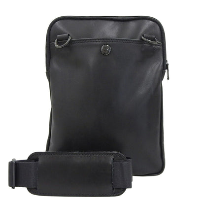 PORTER Amaze Leather Shoulder Bag Black