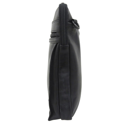 PORTER Amaze Leather Shoulder Bag Black