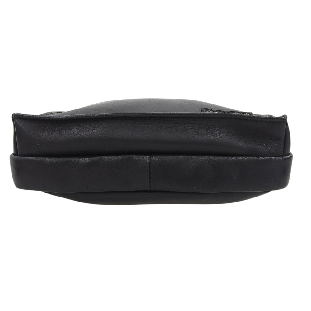 PORTER Amaze Leather Shoulder Bag Black