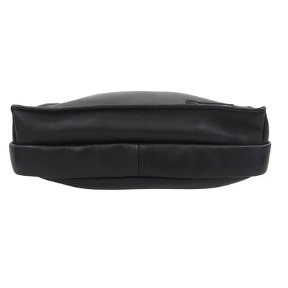 PORTER Amaze Leather Shoulder Bag Black