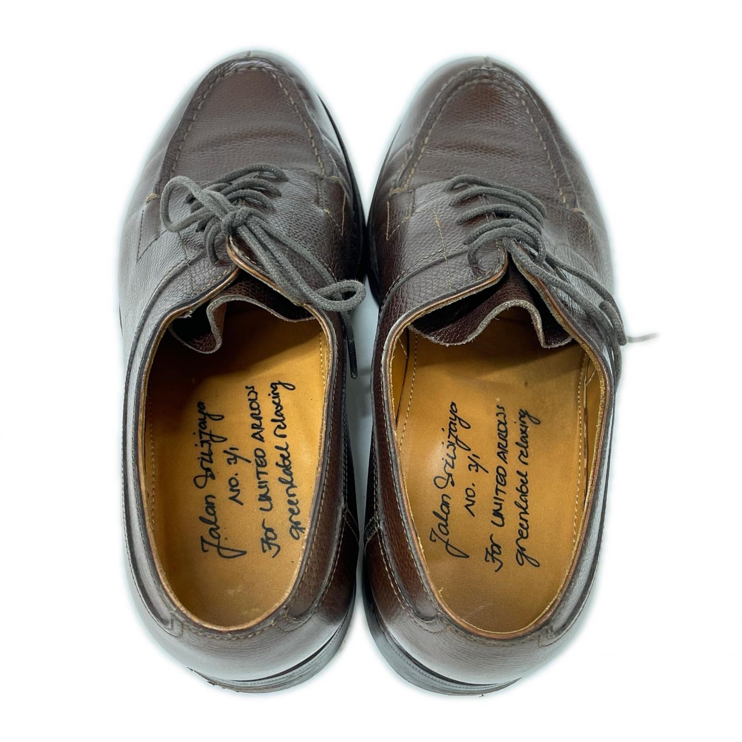JALAN SRIWIJAYA U-Tip Derby Sneakers Dark Brown Size EU 38
