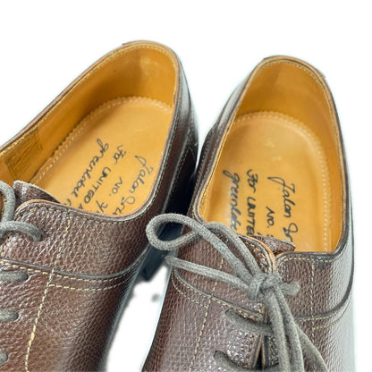 JALAN SRIWIJAYA U-Tip Derby Sneakers Dark Brown Size EU 38