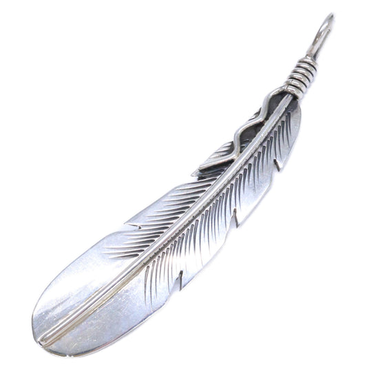 Joe Mace Sterling Eagle Feather Pendant Silver Size ONE SIZE