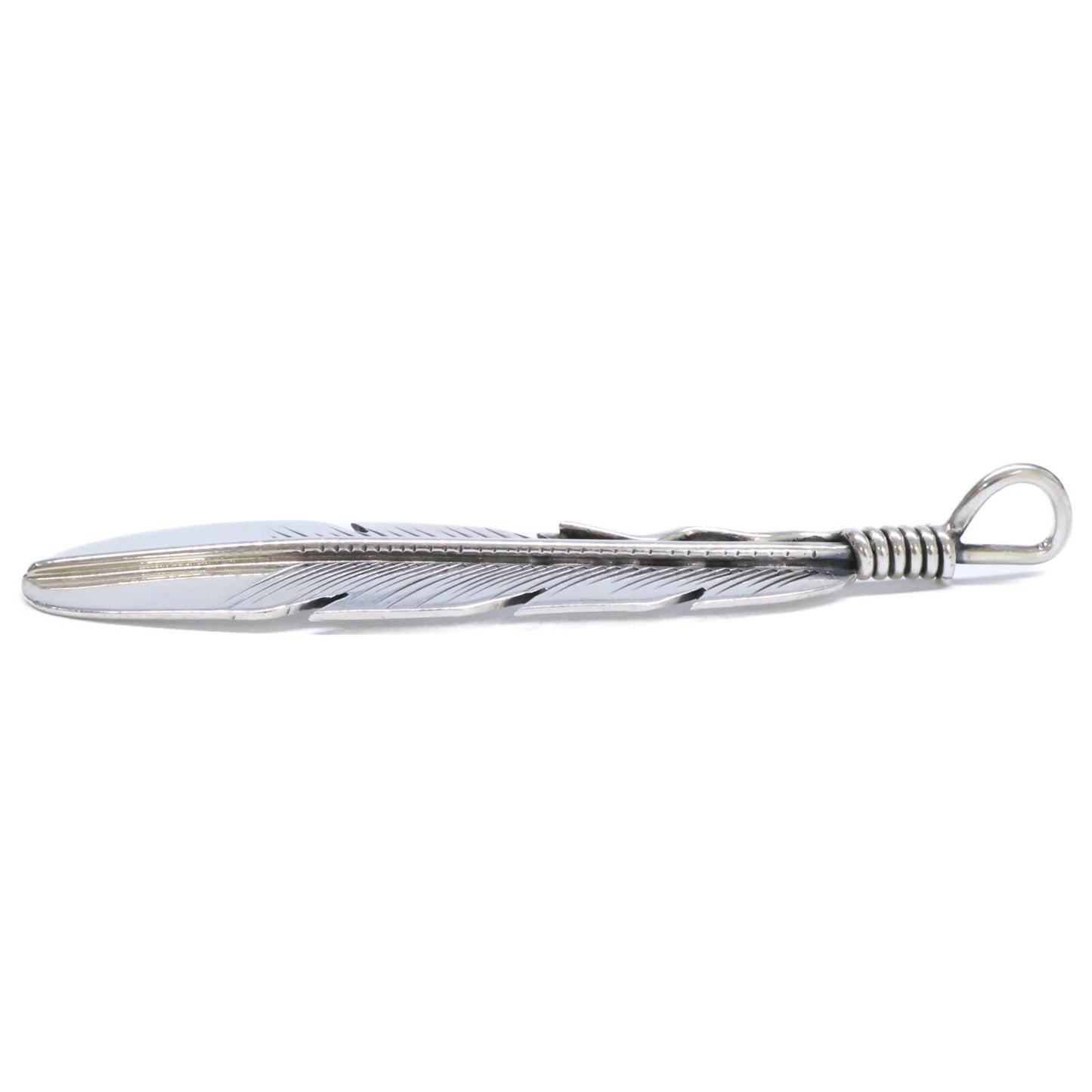 Joe Mace Sterling Eagle Feather Pendant Silver Size ONE SIZE