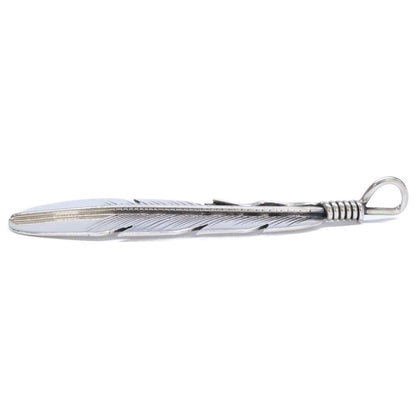 Joe Mace Sterling Eagle Feather Pendant Silver Size ONE SIZE