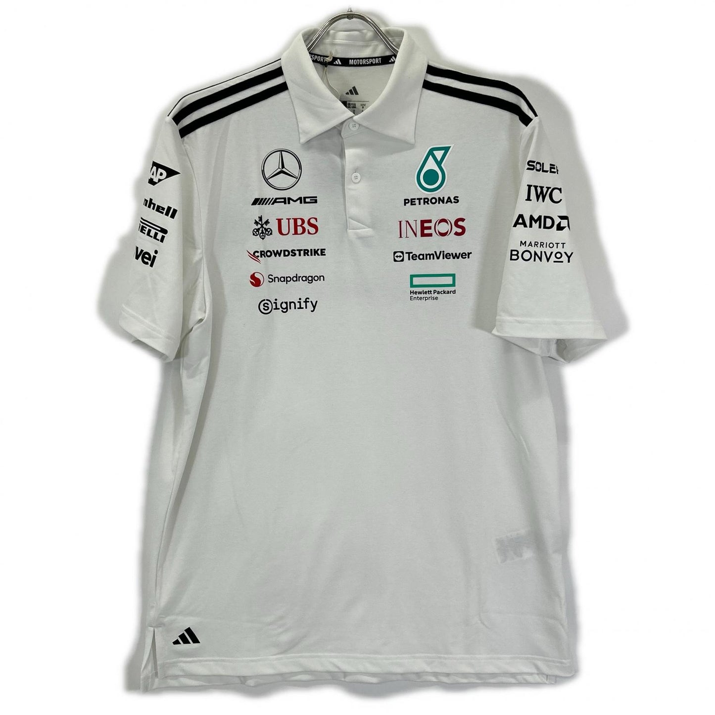 Adidas Mercedes-AMG PETRONAS F1 Team Polo Shirt White Size M