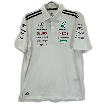 Adidas Mercedes-AMG PETRONAS F1 Team Polo Shirt White Size M