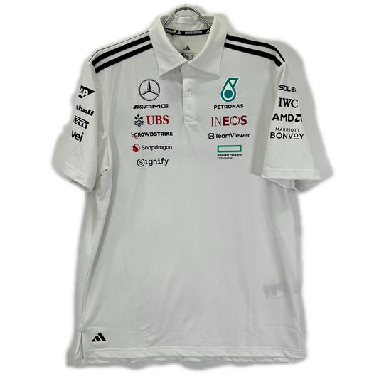 Adidas Mercedes-AMG PETRONAS F1 Team Polo Shirt White Size M