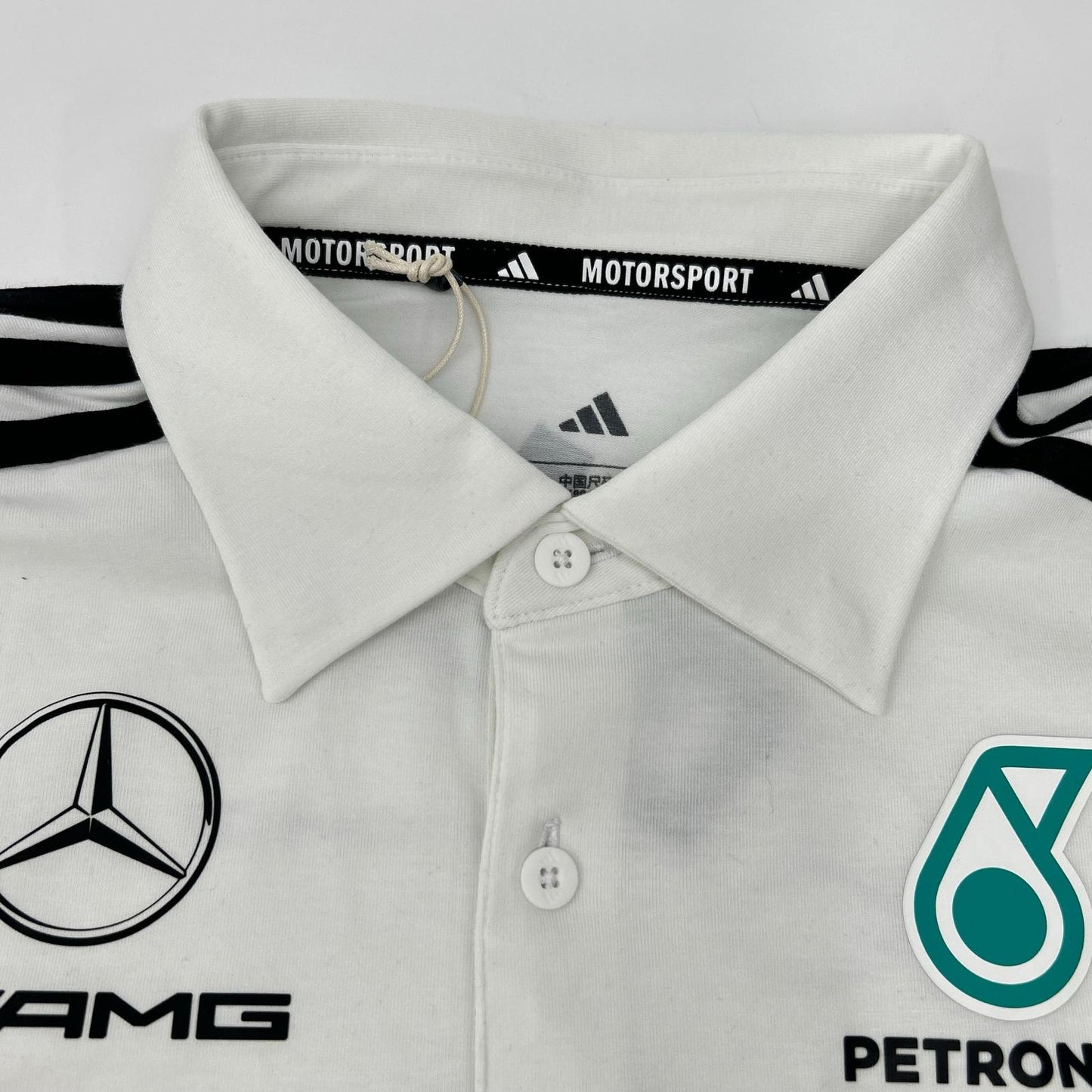 Adidas Mercedes-AMG PETRONAS F1 Team Polo Shirt White Size M