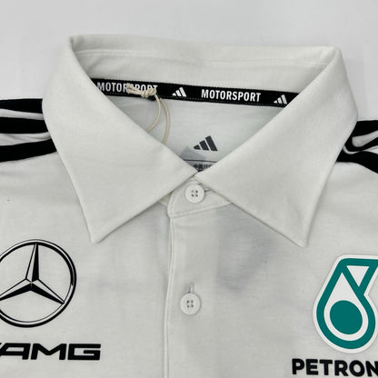 Adidas Mercedes-AMG PETRONAS F1 Team Polo Shirt White Size M