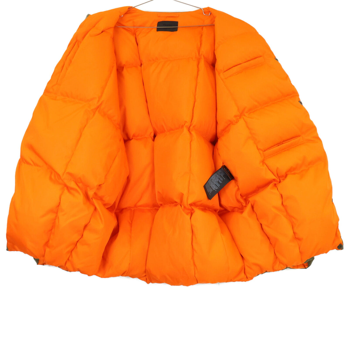 PRADA RE-NYLON SGC355 Bomber Khaki/Orange Size M