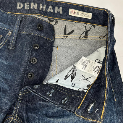 DENHAM RAZOR MIJ Indigo Denim Jeans Size 28