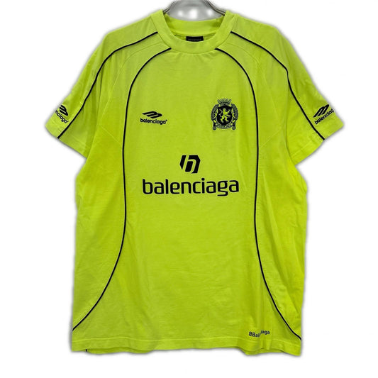BALENCIAGA 23 PARIS SOCCER T-Shirt Yellow Size L