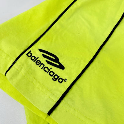 BALENCIAGA 23 PARIS SOCCER T-Shirt Yellow Size L
