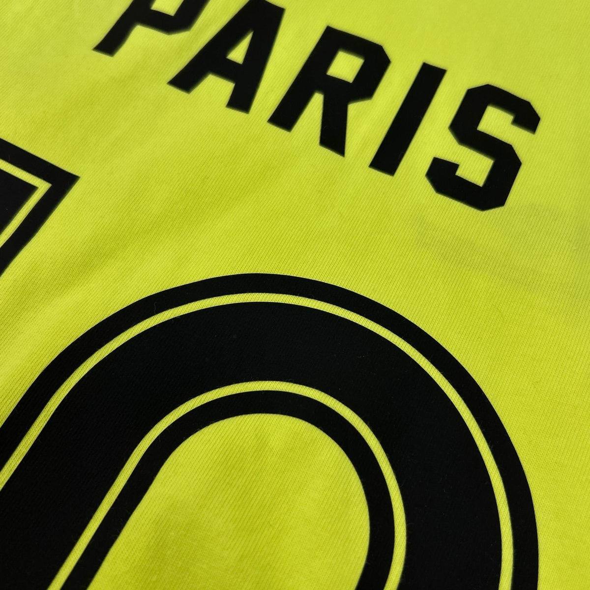 BALENCIAGA 23 PARIS SOCCER T-Shirt Yellow Size L