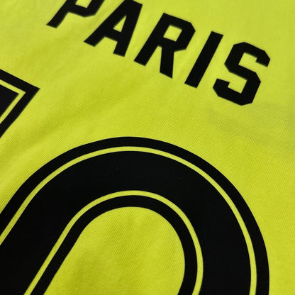 BALENCIAGA 23 PARIS SOCCER T-Shirt Yellow Size L