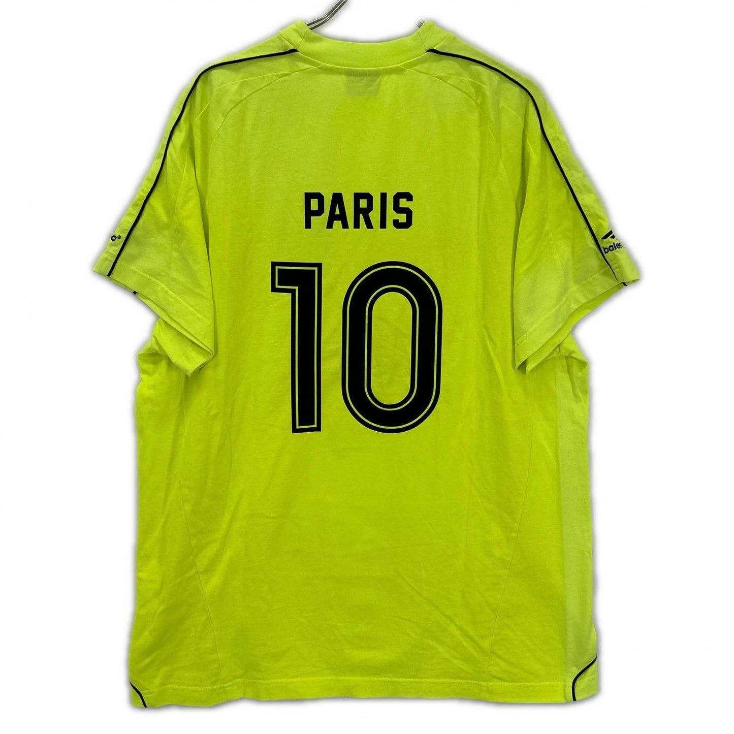 BALENCIAGA 23 PARIS SOCCER T-Shirt Yellow Size L