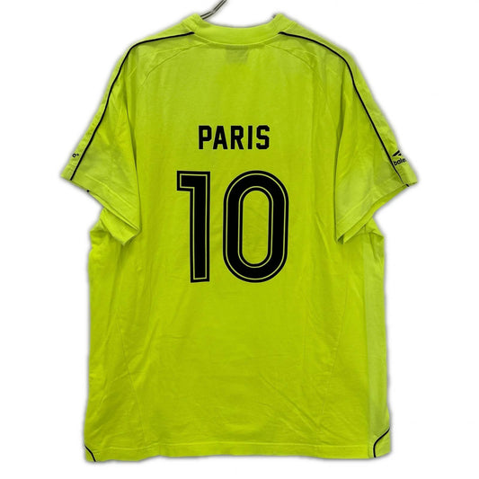 BALENCIAGA 23 PARIS SOCCER T-Shirt Yellow Size L