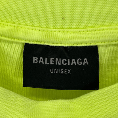 BALENCIAGA 23 PARIS SOCCER T-Shirt Yellow Size L