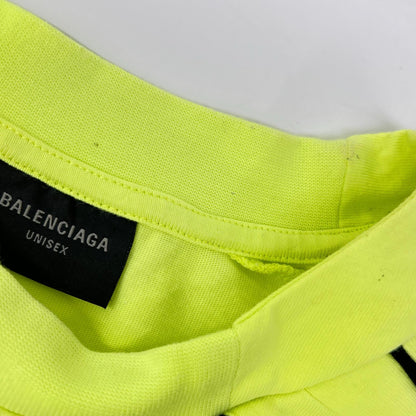 BALENCIAGA 23 PARIS SOCCER T-Shirt Yellow Size L
