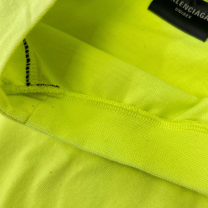 BALENCIAGA 23 PARIS SOCCER T-Shirt Yellow Size L