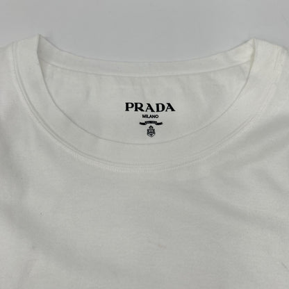 PRADA 22 Cotton T-Shirt White Size XL